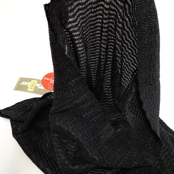 TanJay | Women' Sheer Black Shirt Size Petite Small | Essentials by Tan Jay Top - Picture 4 of 8